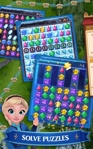 Disney Frozen Free Fall Games screenshot 2